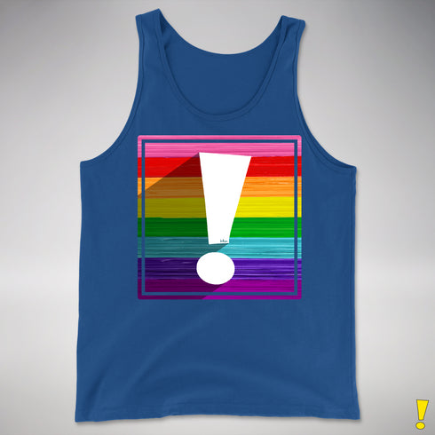 Original LGBTQ Pride Flag Exclamation Point Premium Tank Top