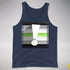 Agender Pride Flag Exclamation Point Premium Tank Top - Navy