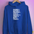 Reindeer and Alcohol List Hoodie - Royal Blue