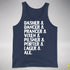 Santa's Reindeer Beer List Tank Top - Navy