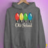 Old School Vintage Christmas Lights Hoodie - Grey Heather