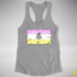 Twink Pride Pirate Flag Racerback Tank - Heather Grey
