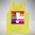 Lesbian Pride Flag Exclamation Point Premium Tank Top
