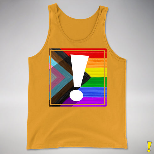LGBTQ Progress Pride Flag Exclamation Point Premium Tank Top