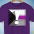 Demisexual Pride Flag Exclamation Point Premium Unisex T-Shirt - Purple