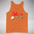 Believe Queer Pride Flag Jingle Bell Premium Tank Top - Orange