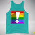 LGBTQ Pride Flag Exclamation Point Premium Tank Top