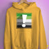 Aromantic Pride Flag Exclamation Point Hoodie - Mustard
