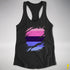 Omnisexual Pride Flag Ripped Reveal Racerback Tank