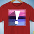 Omnisexual Pride Flag Exclamation Point Premium Unisex T-Shirt - Red