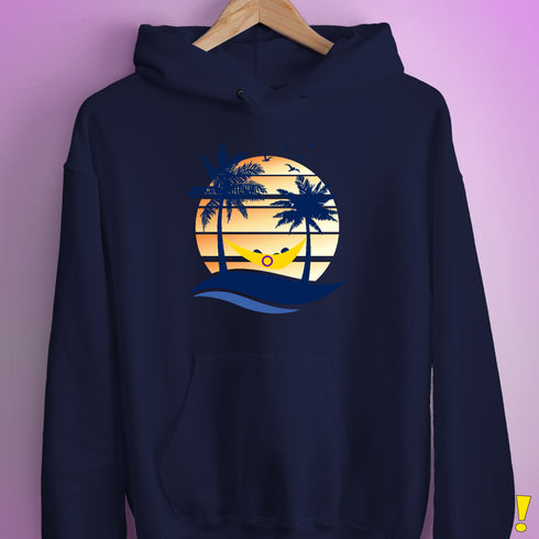 Intersex Pride Hammock Summer Beach Sunset Hoodie