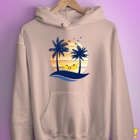 Intersex Pride Hammock Summer Beach Sunset Hoodie