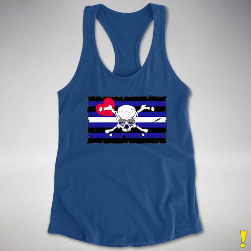 Leather Pride Pirate Flag Racerback Tank