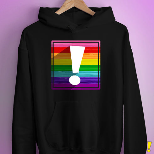 Original LGBTQ Pride Flag Exclamation Point Hoodie