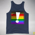 LGBTQ Philly Pride Flag Exclamation Point Premium Tank Top