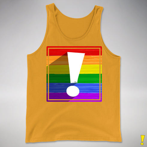 LGBTQ Pride Flag Exclamation Point Premium Tank Top