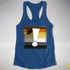 Bear Pride Flag Exclamation Point Racerback Tank - Royal