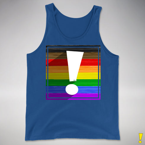 LGBTQ Philly Pride Flag Exclamation Point Premium Tank Top