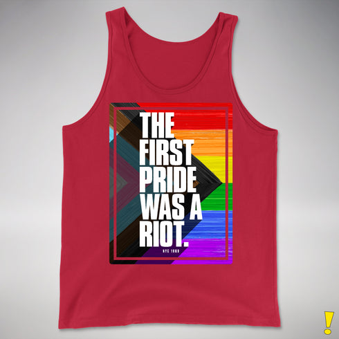 The First Pride Was a Riot - LGBTQ Progress Pride Premium Tank Top