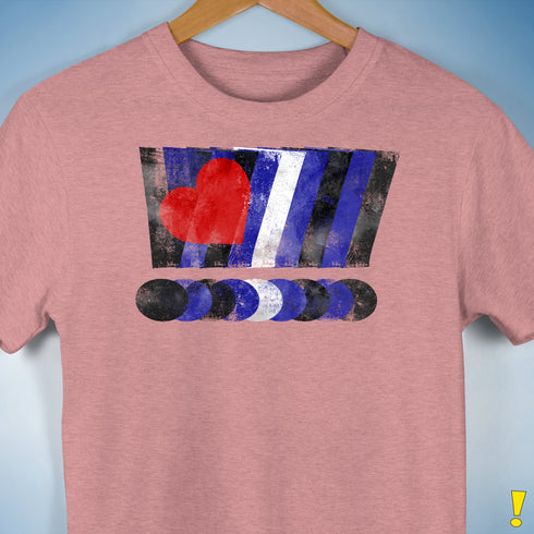 Distressed Leather Pride Exclamation Points Premium Unisex T-Shirt