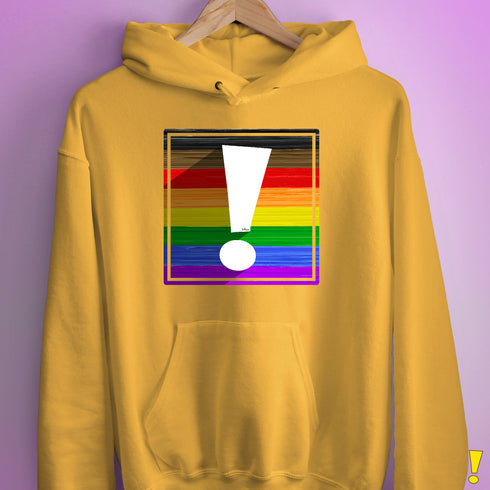 LGBTQ Philly Pride Flag Exclamation Point Hoodie