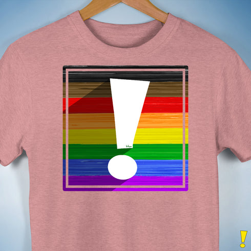 LGBTQ Philly Pride Flag Exclamation Point Premium Unisex T-Shirt