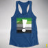 Aromantic Pride Flag Exclamation Point Racerback Tank - Royal