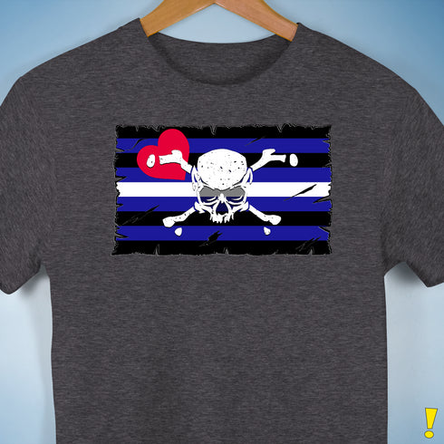 Leather Pride Pirate Flag Premium Unisex T-Shirt