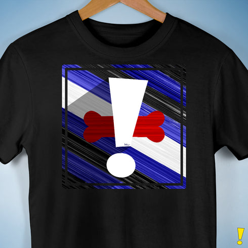 Puppy Pride Flag Exclamation Point Premium Unisex T-Shirt