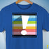 Queer Pride Flag Exclamation Point Premium Unisex T-Shirt