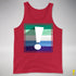 Gay Male Pride Flag Exclamation Point Premium Tank Top