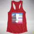 Bigender Pride Flag Exclamation Point Racerback Tank - Red