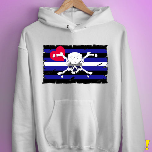 Leather Pride Pirate Flag Hoodie
