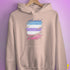 Bigender Pride Flag Ripped Reveal Hoodie