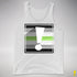 Agender Pride Flag Exclamation Point Premium Tank Top - White
