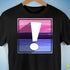 Omnisexual Pride Flag Exclamation Point Premium Unisex T-Shirt - Black