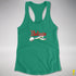 Believe Twink Pride Flag Jingle Bell Racerback Tank - Kelly Green