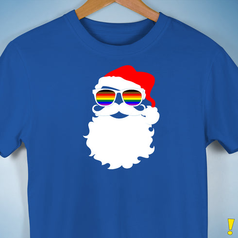 Santa’s LGBTQ Philly Pride Flag Shades Premium Unisex T-Shirt - Royal Blue