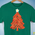 Funny Bacon and Egg Christmas Tree Unisex T-Shirt - Kelly Green