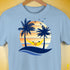 Intersex Pride Hammock Summer Beach Sunset Premium Unisex T-Shirt