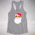 Santa’s LGBTQ Philly Pride Flag Shades Racerback Tank - Grey Heather