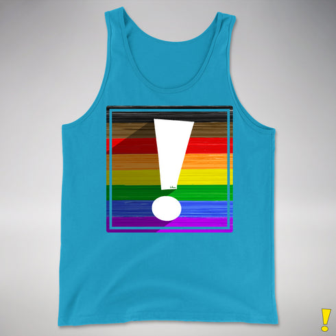LGBTQ Philly Pride Flag Exclamation Point Premium Tank Top