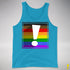 LGBTQ Philly Pride Flag Exclamation Point Premium Tank Top
