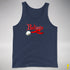Believe Jingle Bell Premium Tank Top - Navy