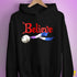 Believe Drag Pride Flag Jingle Bell Hoodie - Black