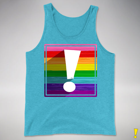 Original LGBTQ Pride Flag Exclamation Point Premium Tank Top