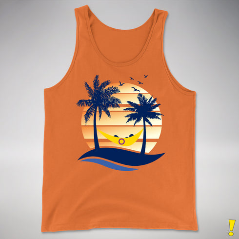 Intersex Pride Hammock Summer Beach Sunset Premium Tank Top