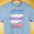 Bigender Pride Flag Ripped Reveal Premium Unisex T-Shirt