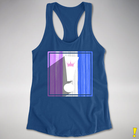 Drag Pride Flag Exclamation Point Racerback Tank