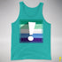 Gay Male Pride Flag Exclamation Point Premium Tank Top